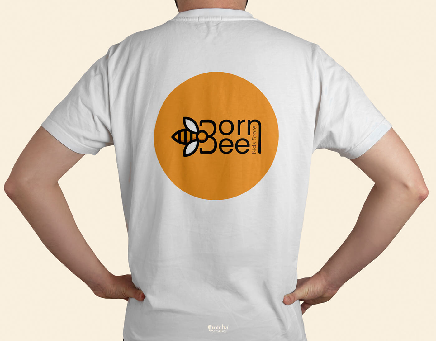 Kids store branding identity with bee mascot and soft pastel color palette