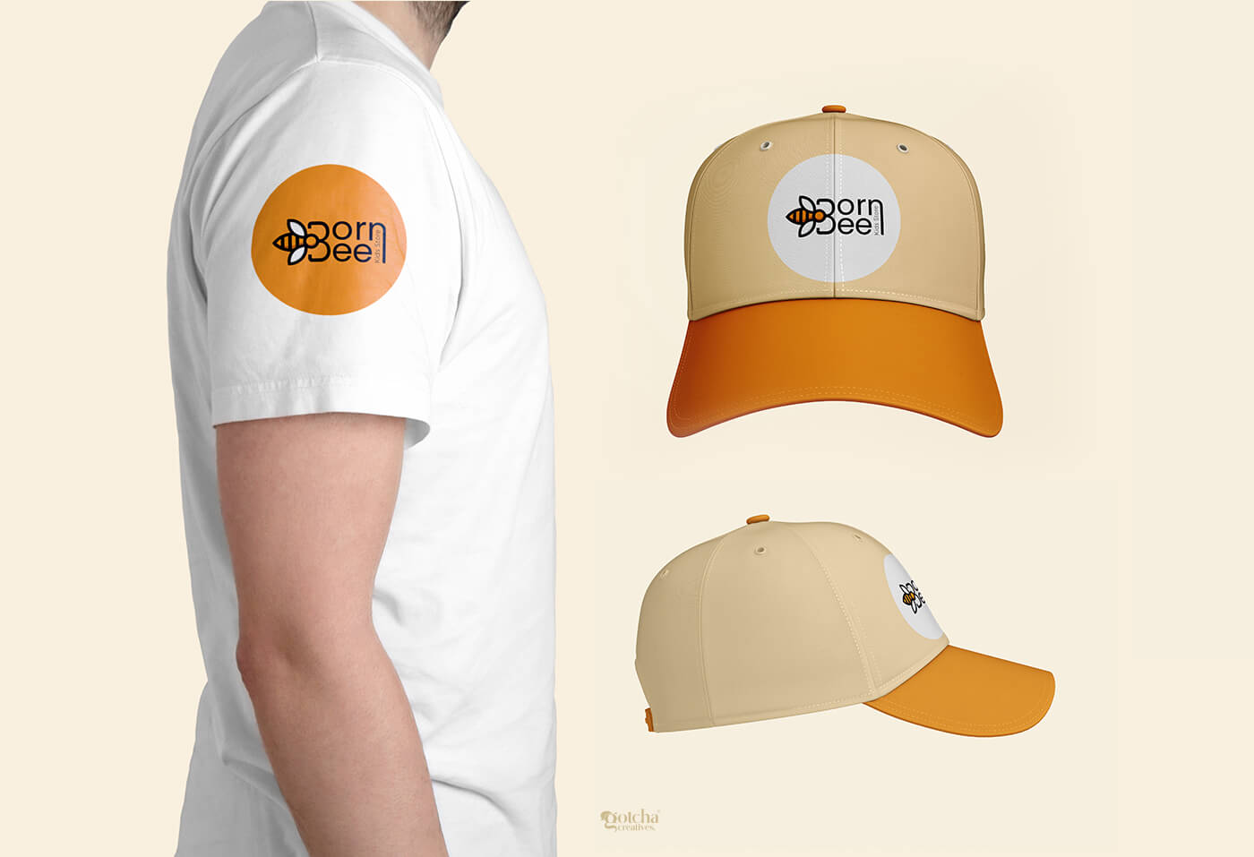 Born Bee kids fashion brand logo with bold typography and bee symbol