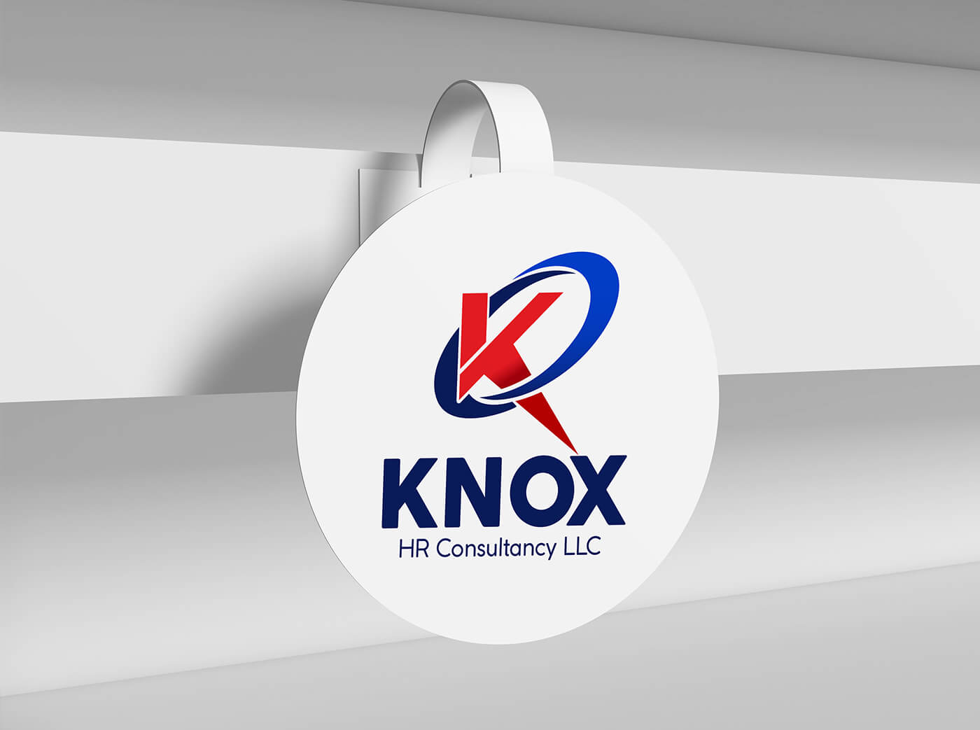 Corporate identity design for Kerala HR firm showing Knox logo structure and spacing