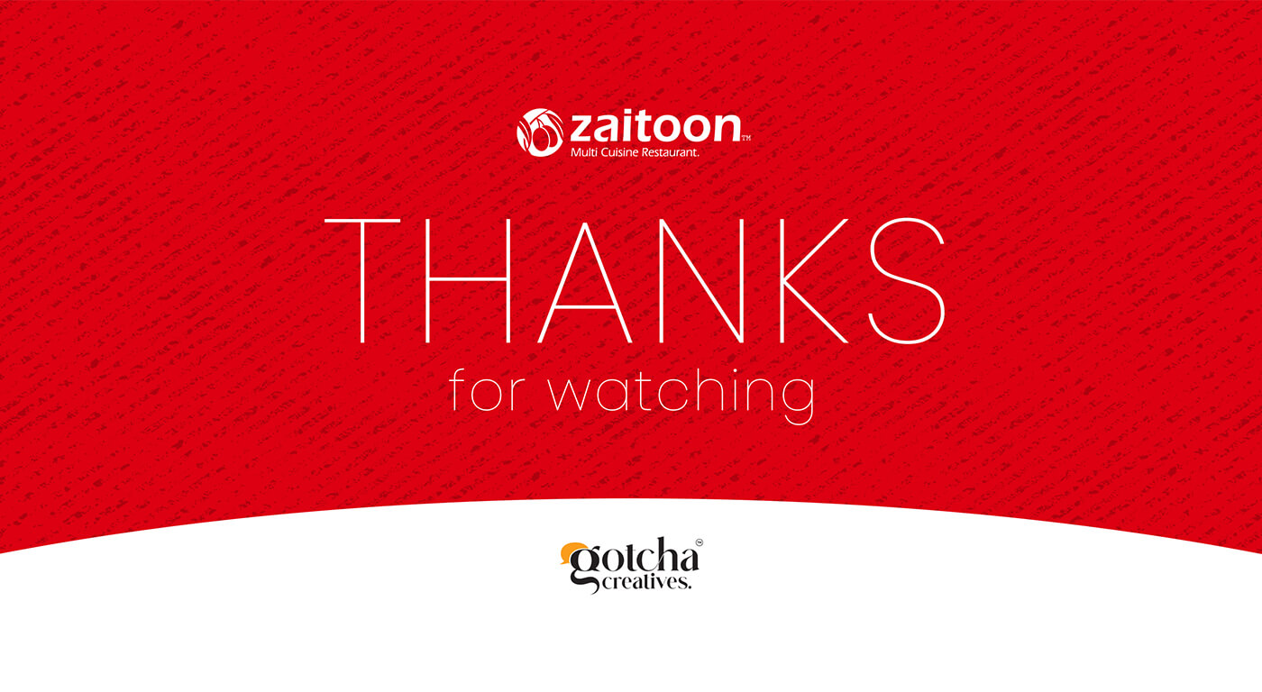 Premium BBQ packaging for Zaitoon Restaurant India showcasing flame and meat artwork