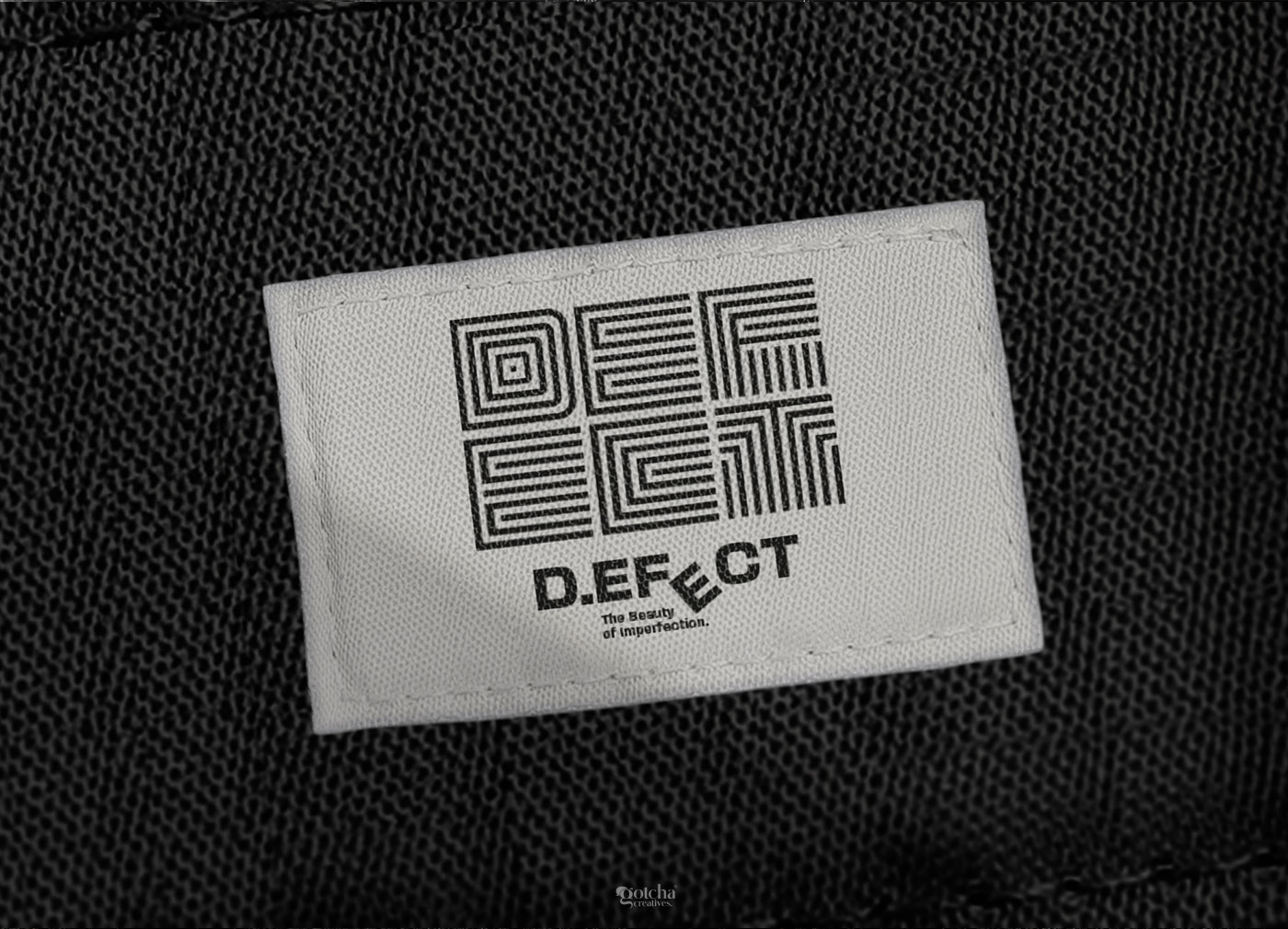 Futuristic geometric branding for D.EFECT with abstract line work