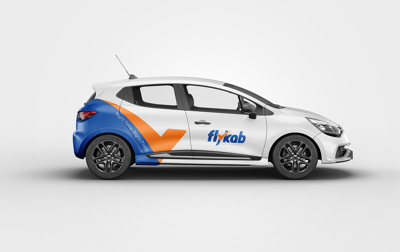 Modern mobility company logo representing right time right place