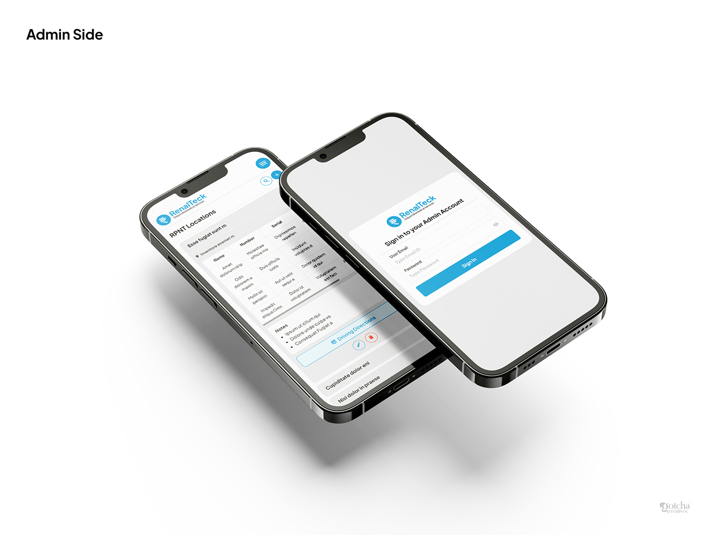 RPNT Location Accordion User Interface