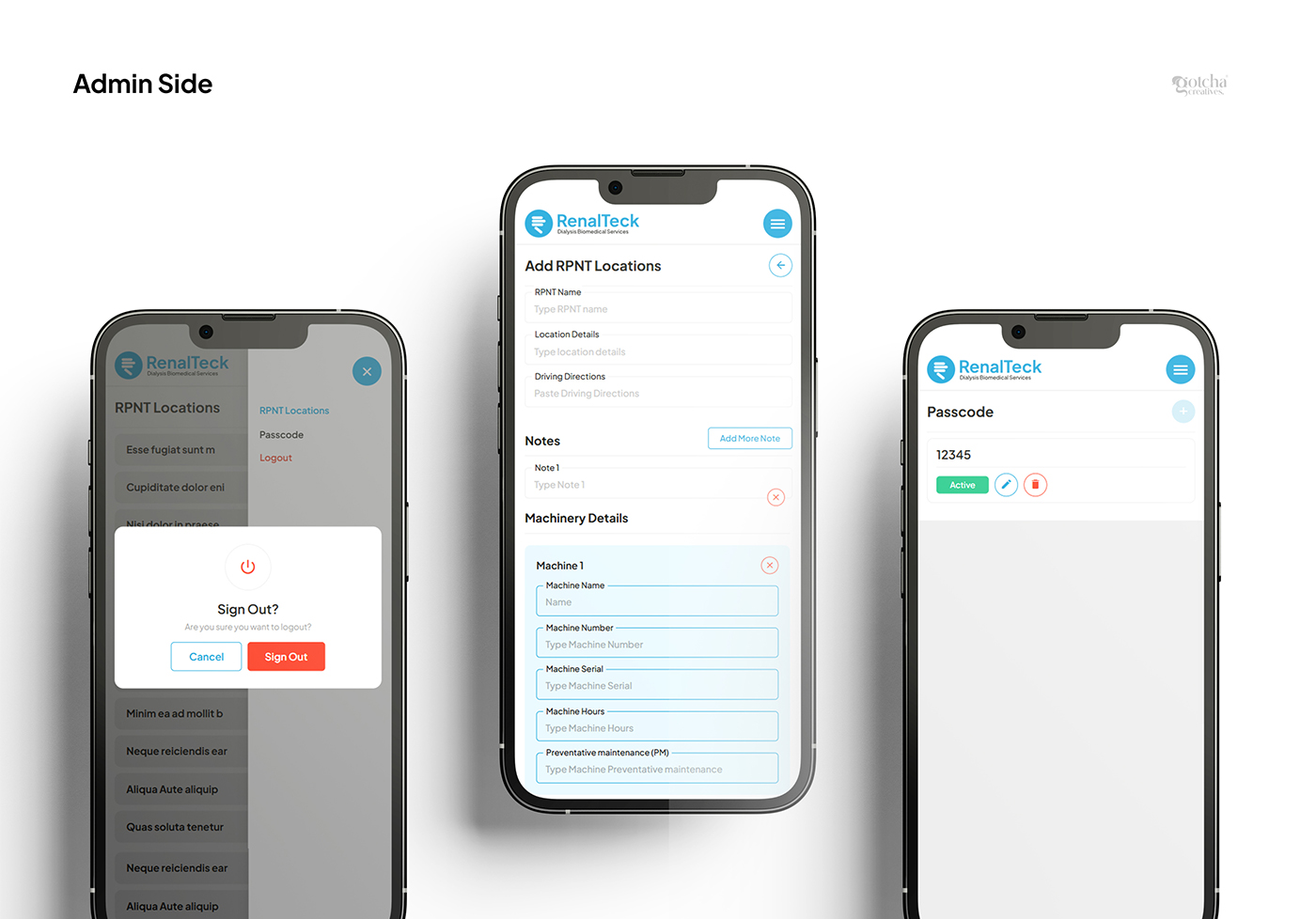 Responsive Admin Dashboard Design